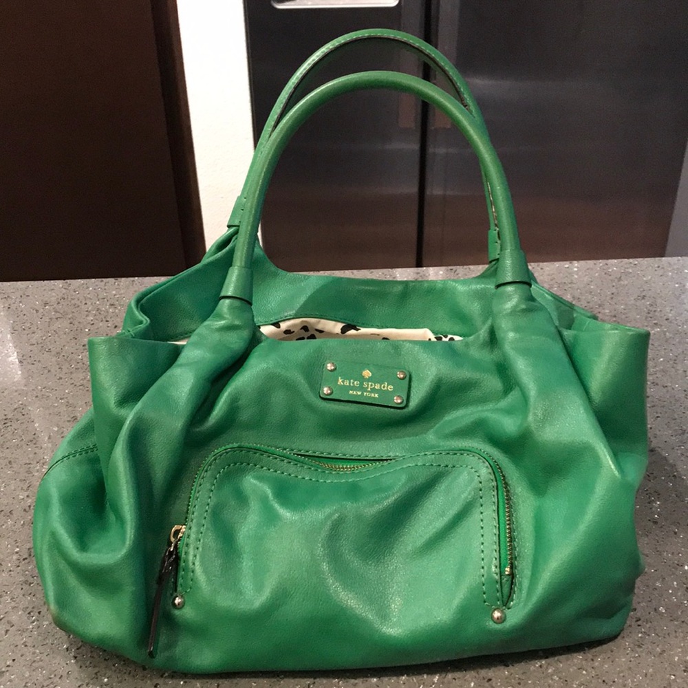 Green Kate Spade handbag - Used Condition